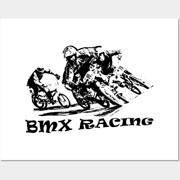 bmx racing Wall Art by rickylabellevie